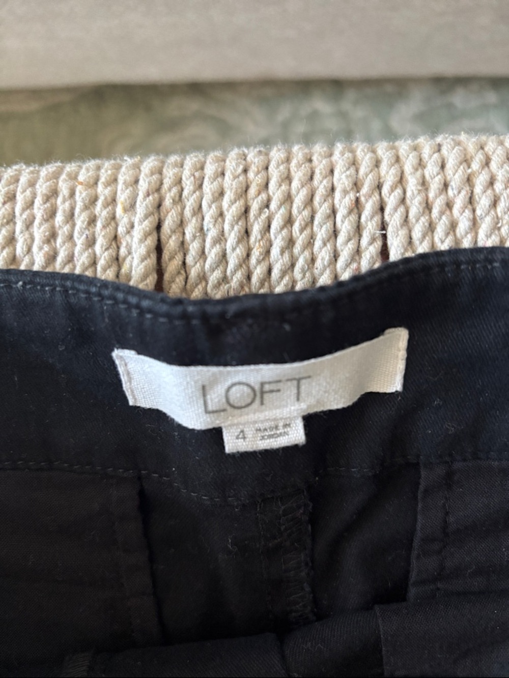 LOFT Black High Waist Womens Shorts